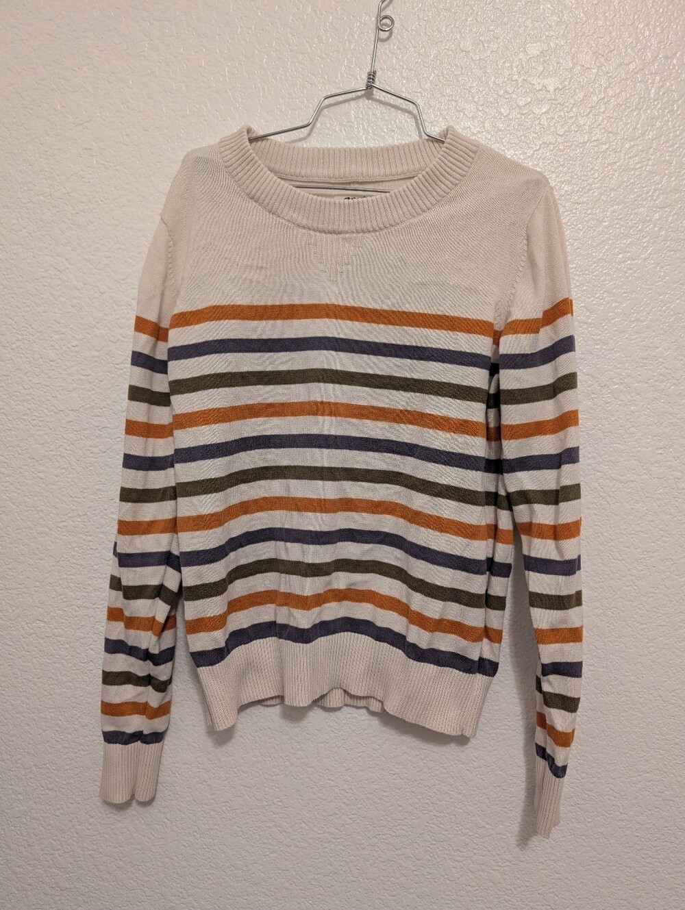 Pact Striped Sweater Women's Medium Organic Cotton
